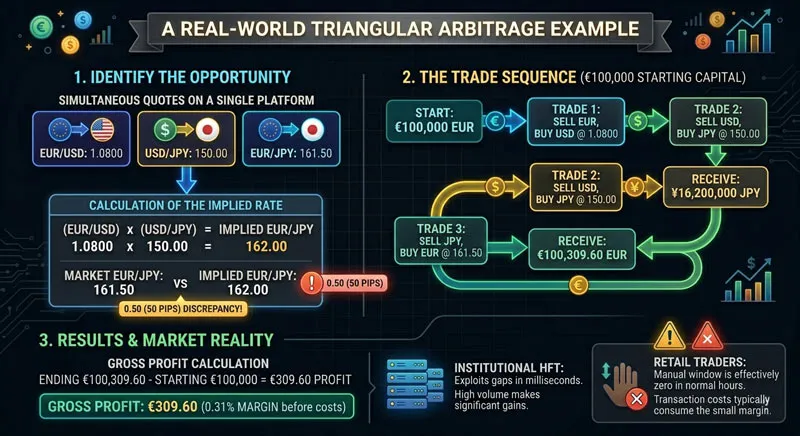 A Real World Triangular Arbitrage Example