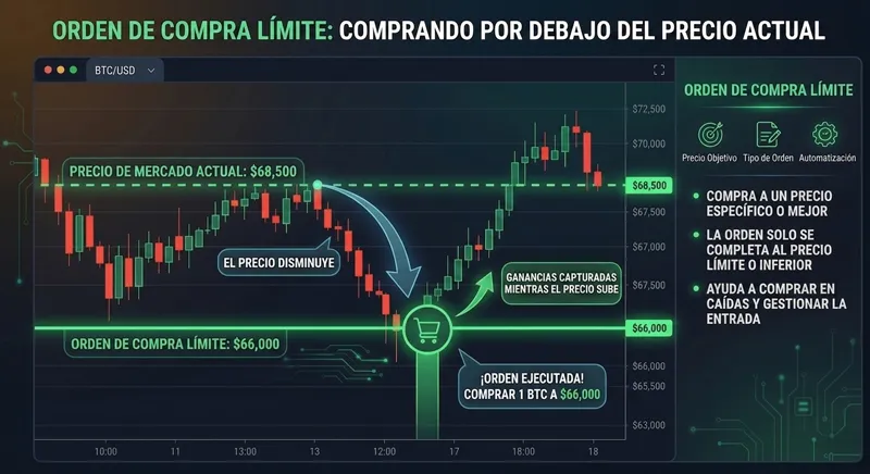 Buy Limit: comprar por debajo del precio actual