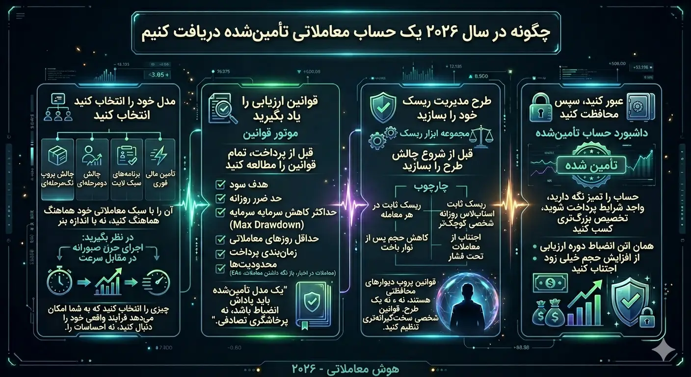راهنمای کامل دریافت حساب پراپ در سال ۲۰۲۶