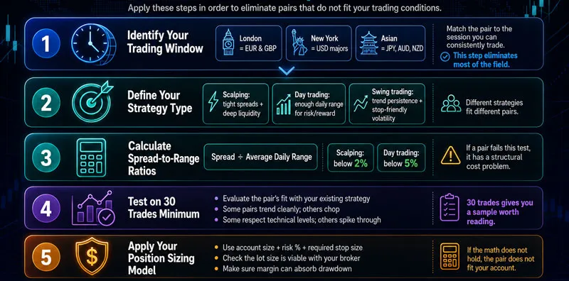 How to Shortlist Your Best Forex Currency Pairs - A Five-Step Filter