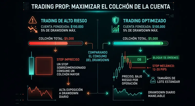 Order blocks y prop trading: por qué la precisión paga