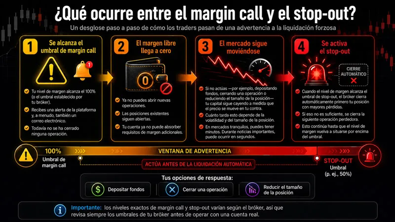 Qué pasa paso a paso durante una llamada de margen en forex