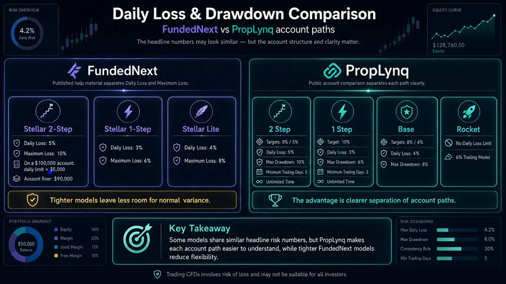 The real FundedNext alternatives test is drawdown pressure