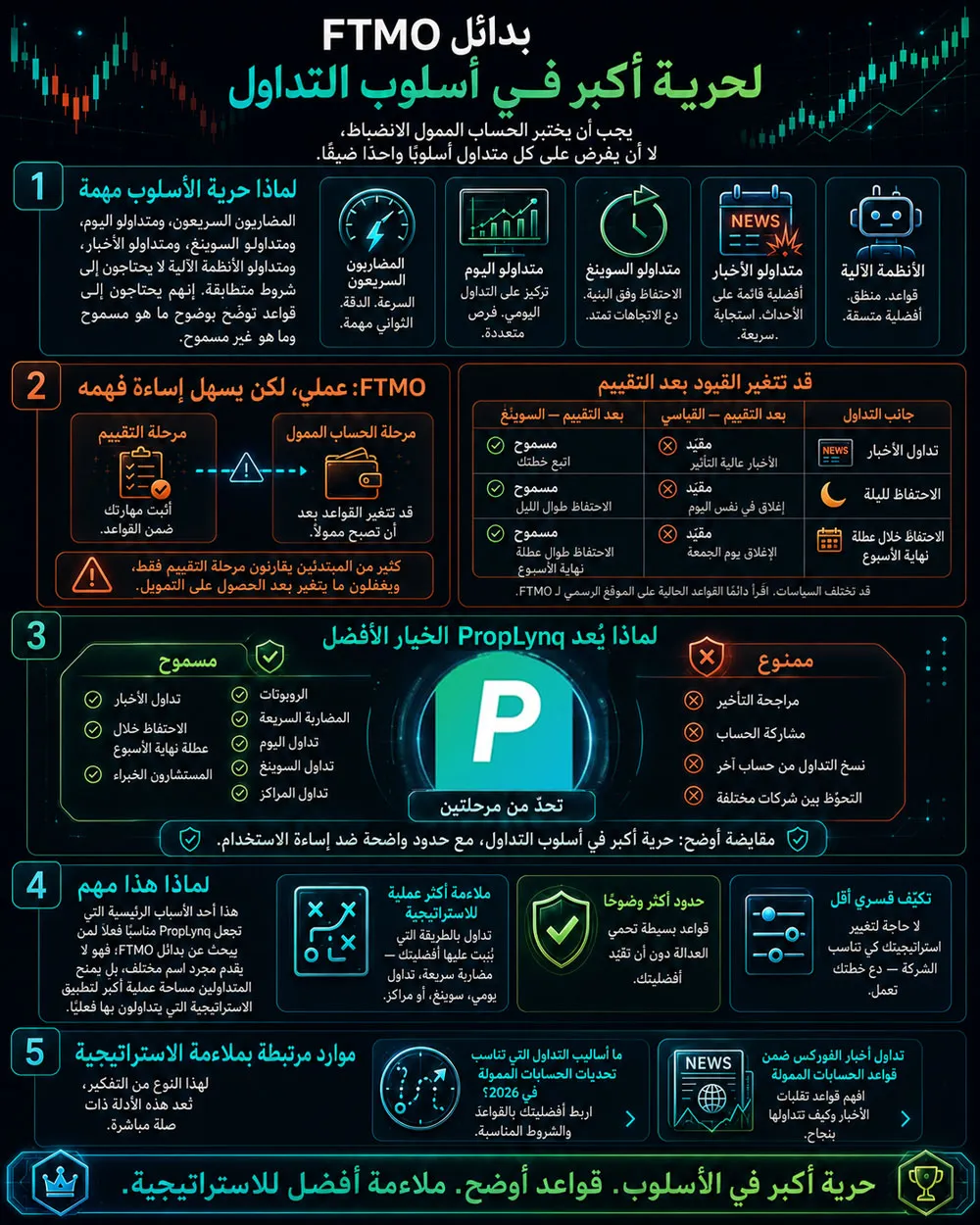 بديل FTMO لحرية أسلوب التداول