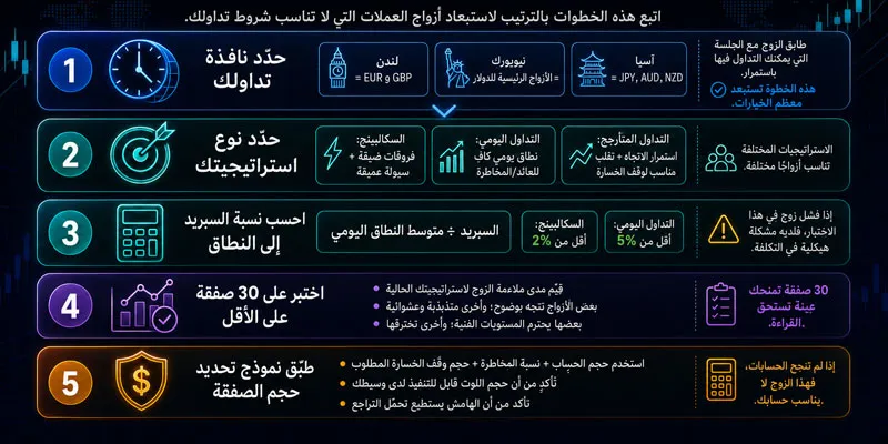 فلتر عملي لاختيار أفضل أزواج العملات في الفوركس
