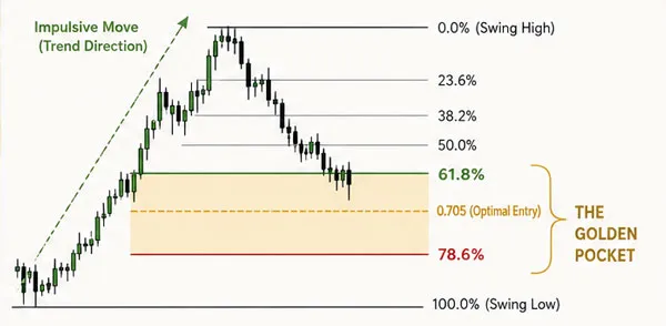 The Golden Pocket: Where the Real Fibonacci Edge Lives