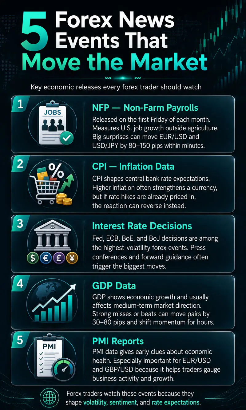 The News Releases That Move Forex Markets Most