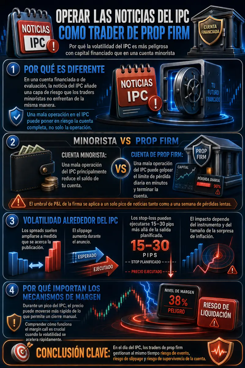 Tradear la noticia CPI con una cuenta fondeada