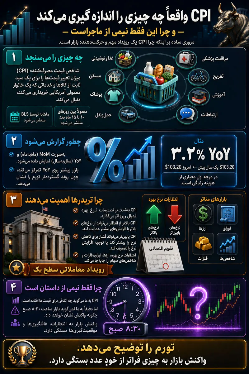 خبر CPI دقیقا چه چیزی را اندازه می‌گیرد