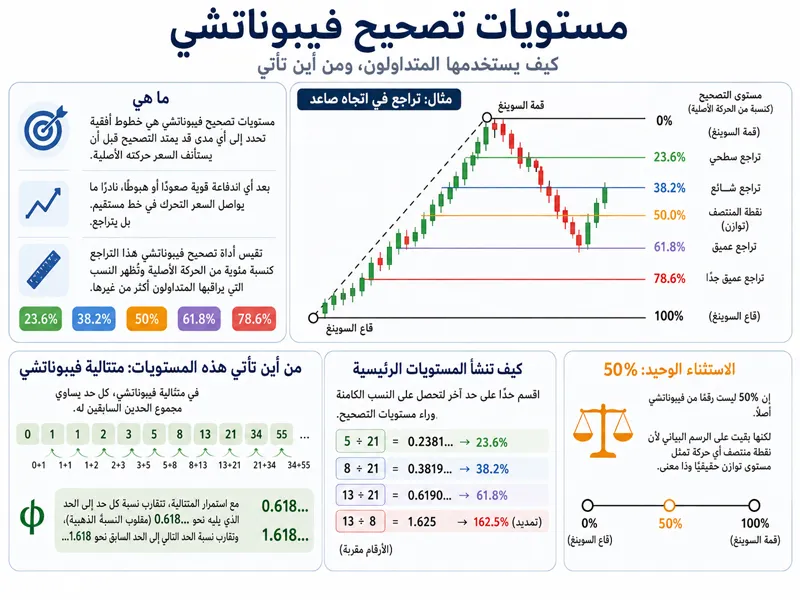 ما هو تصحيح فيبوناتشي فعلاً
